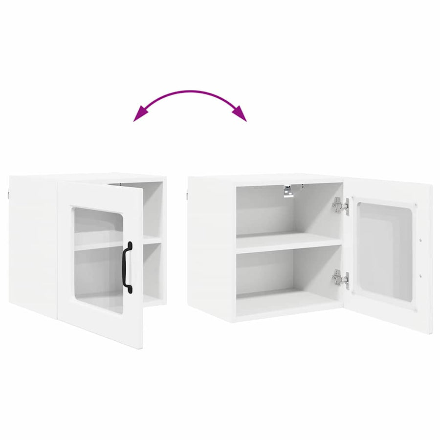 Keukenkast aan de muur met plank Hoogglans wit 40 x 31 x 40 cm