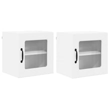 Keukenkast aan de muur 2 pcs Hoogglans wit 40 x 31 x 40 cm
