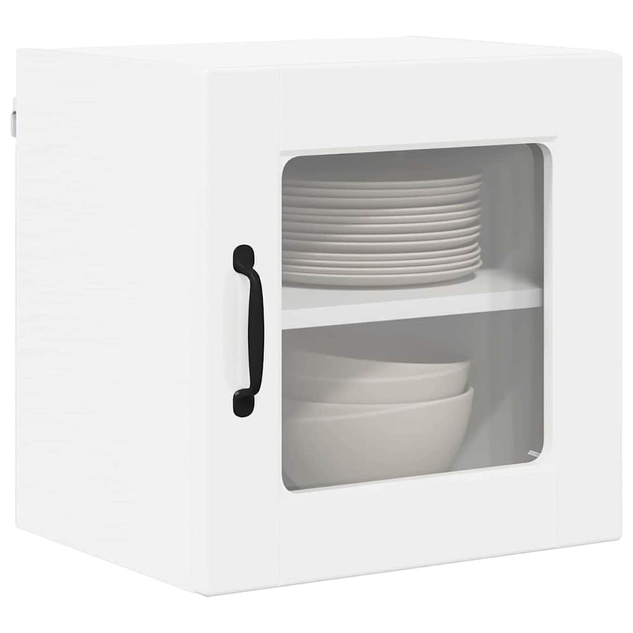 Keukenkast aan de muur 2 pcs Hoogglans wit 40 x 31 x 40 cm