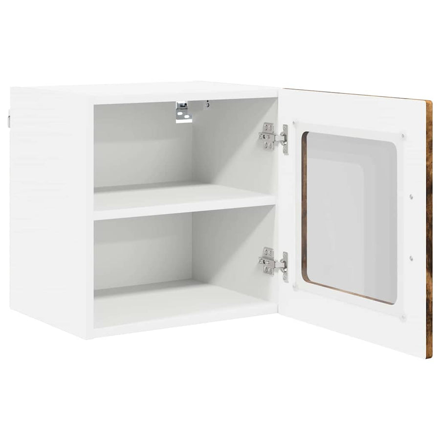 Keukenkast aan de muur 2 pcs Gerookt eiken 40 x 31 x 40 cm
