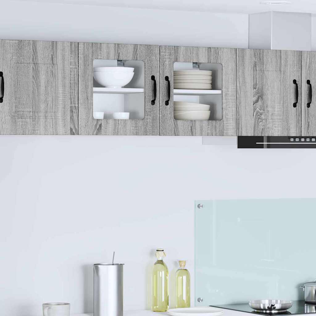 Keukenkast aan de muur met plank Grijs Sonoma 40 x 31 x 40 cm
