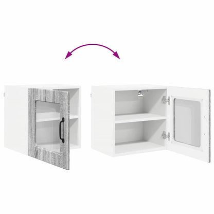 Keukenkast aan de muur met plank Grijs Sonoma 40 x 31 x 40 cm