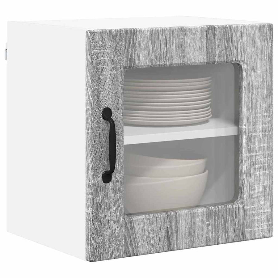 Keukenkast aan de muur met plank Grijs Sonoma 40 x 31 x 40 cm