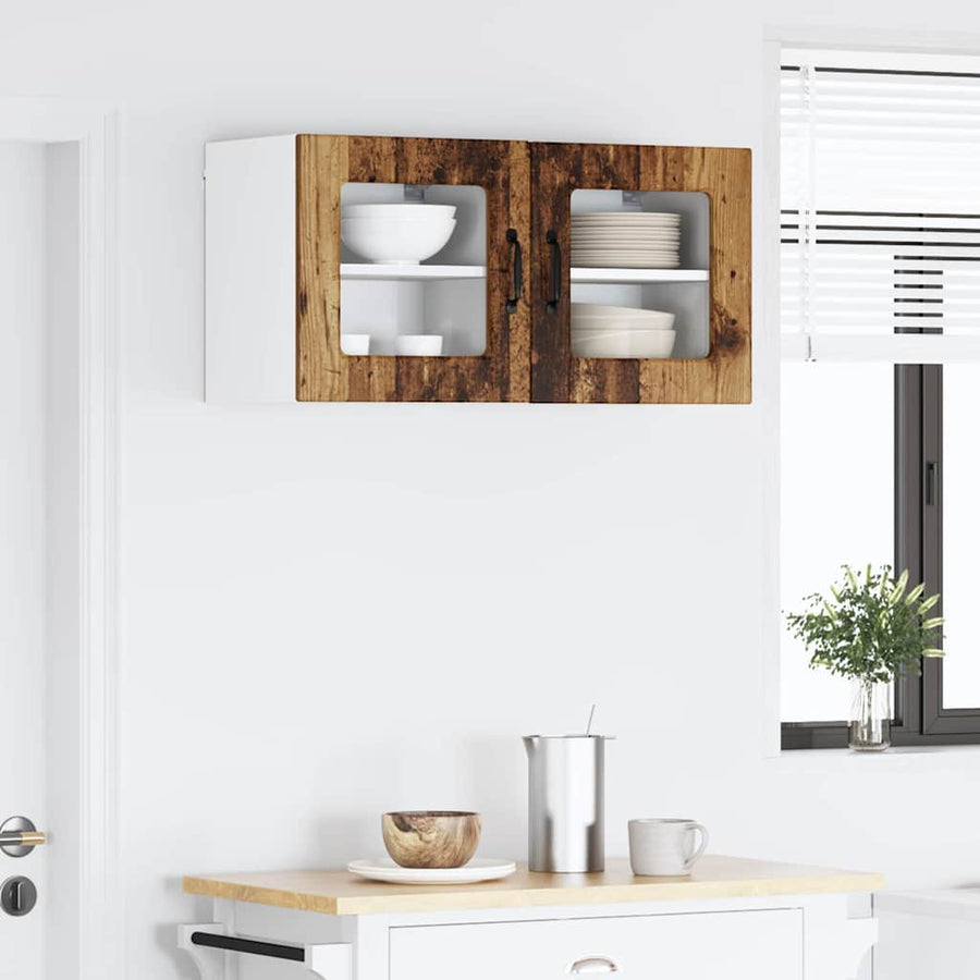 Keukenkast aan de muur Oud Hout 40 x 31 x 40 cm Bewerkt hout