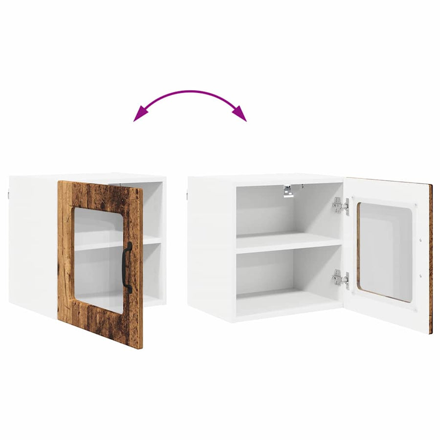 Keukenkast aan de muur Oud Hout 40 x 31 x 40 cm Bewerkt hout