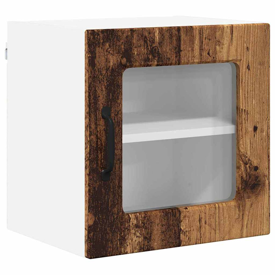 Keukenkast aan de muur met plank 2 pcs Oud Hout 40 x 31 x 40 cm