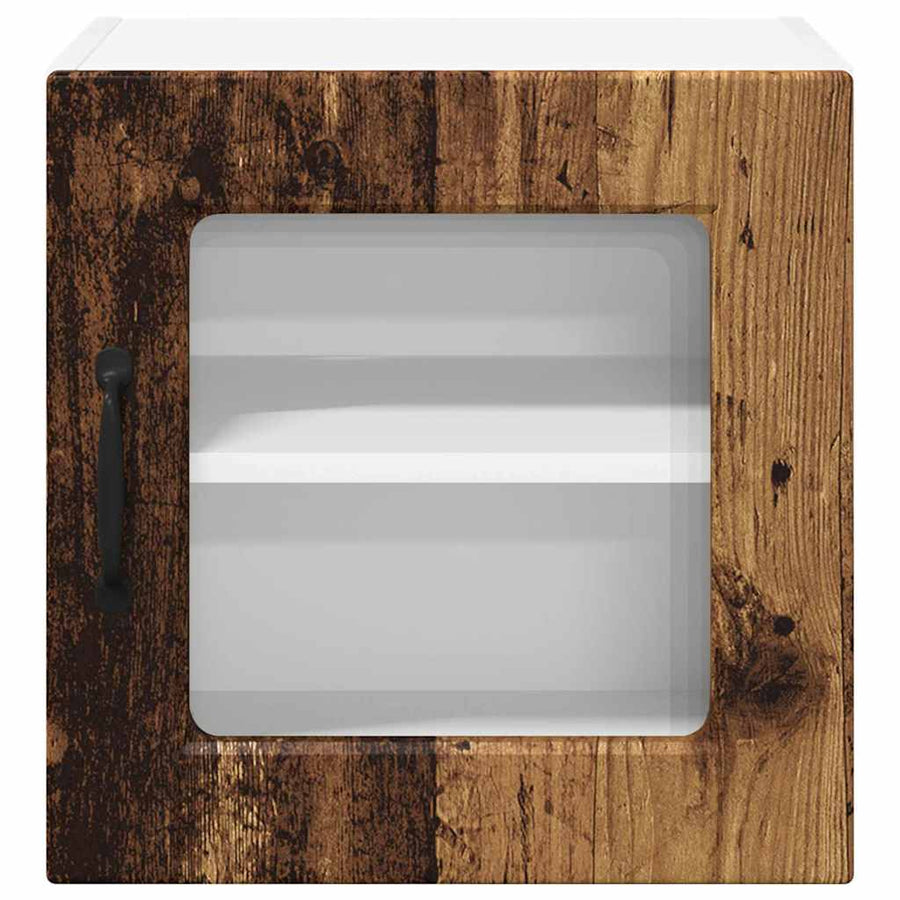 Keukenkast aan de muur met plank 2 pcs Oud Hout 40 x 31 x 40 cm