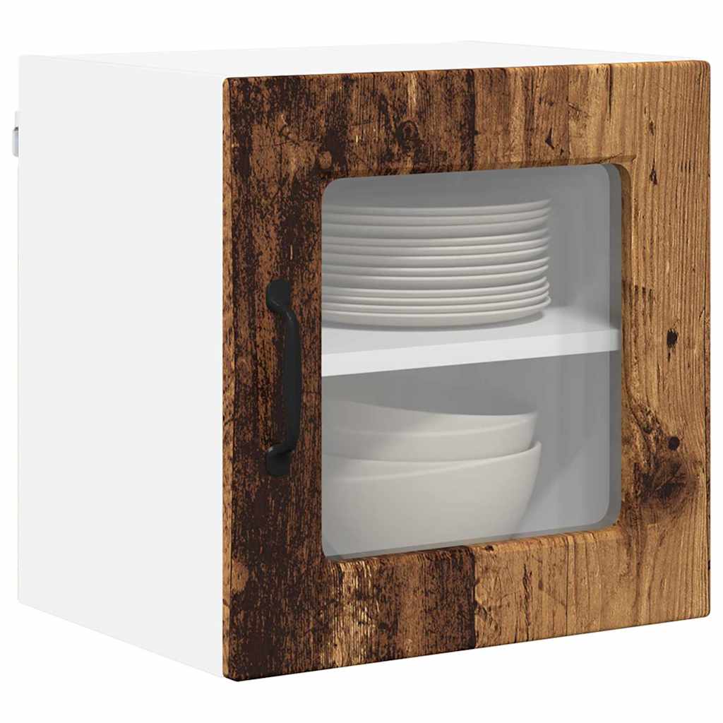 Keukenkast aan de muur met plank 2 pcs Oud Hout 40 x 31 x 40 cm