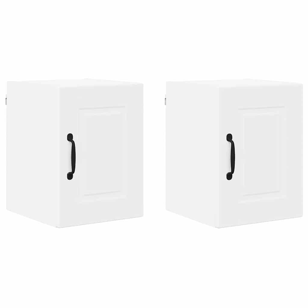 Keukenkast aan de muur 2 pcs Wit 30 x 31 x 40 cm Bewerkt hout