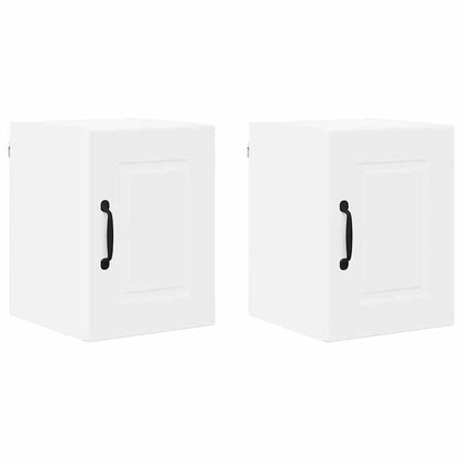 Keukenkast aan de muur 2 pcs Wit 30 x 31 x 40 cm Bewerkt hout