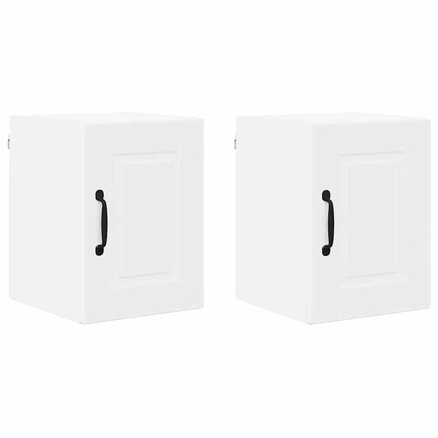 Keukenkast aan de muur 2 pcs Wit 30 x 31 x 40 cm Bewerkt hout