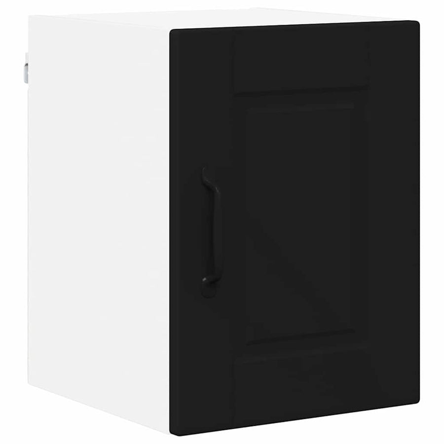Keukenkast aan de muur Zwart 30 x 31 x 40 cm Bewerkt hout