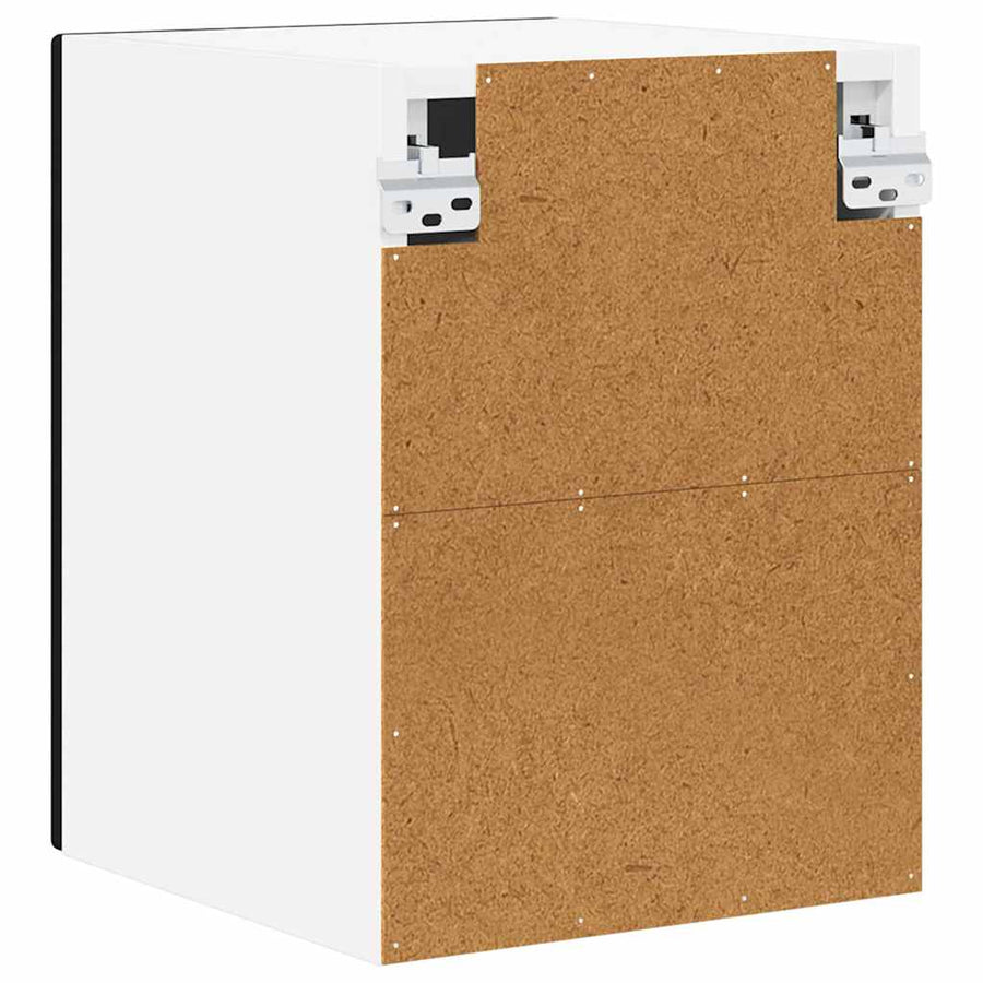 Keukenkast aan de muur Zwart 30 x 31 x 40 cm Bewerkt hout