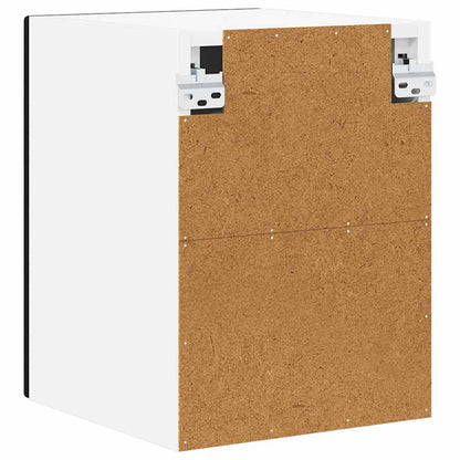 Keukenkast aan de muur 2 pcs Zwart 30 x 31 x 40 cm Bewerkt hout