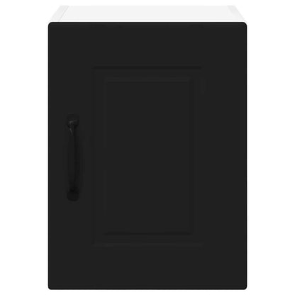 Keukenkast aan de muur 2 pcs Zwart 30 x 31 x 40 cm Bewerkt hout