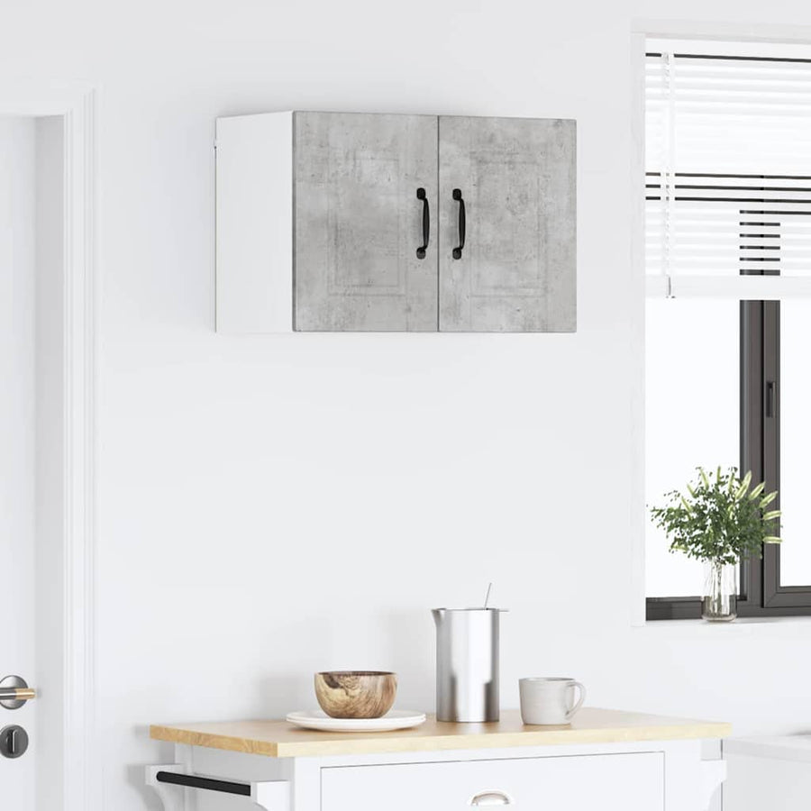 Keukenkast aan de muur Beton Grijs 30 x 31 x 40 cm Bewerkt hout