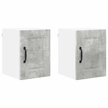 Keukenkast aan de muur 2 pcs Beton Grijs 30 x 31 x 40 cm