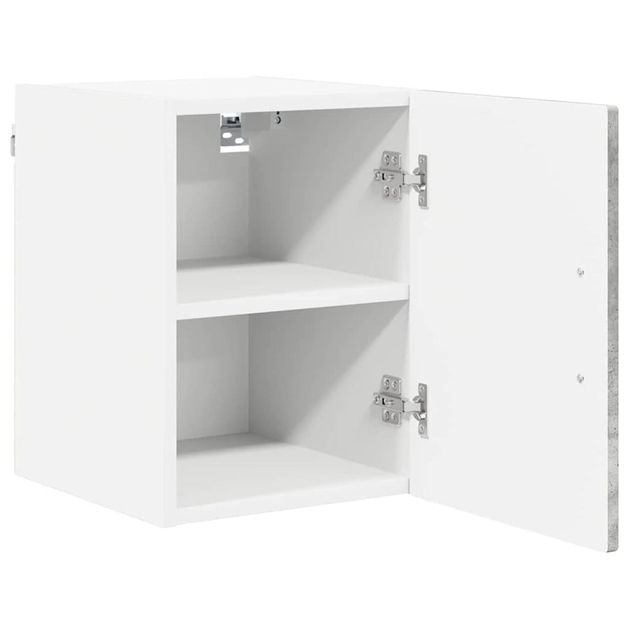 Keukenkast aan de muur 2 pcs Beton Grijs 30 x 31 x 40 cm