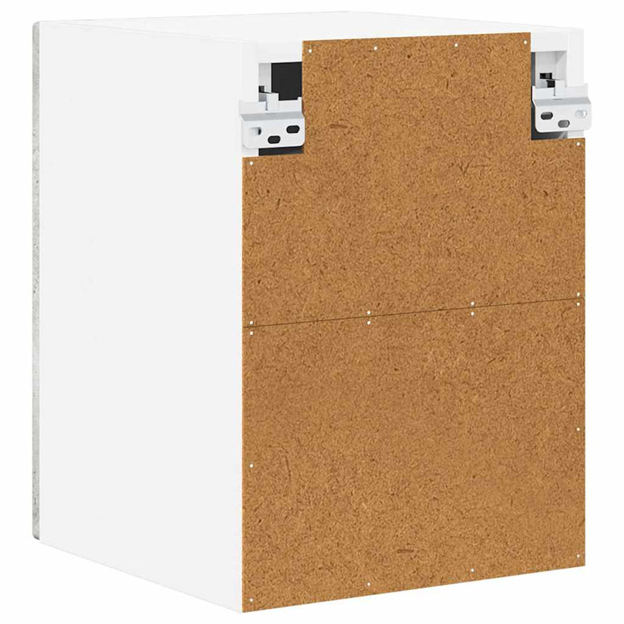 Keukenkast aan de muur 2 pcs Beton Grijs 30 x 31 x 40 cm