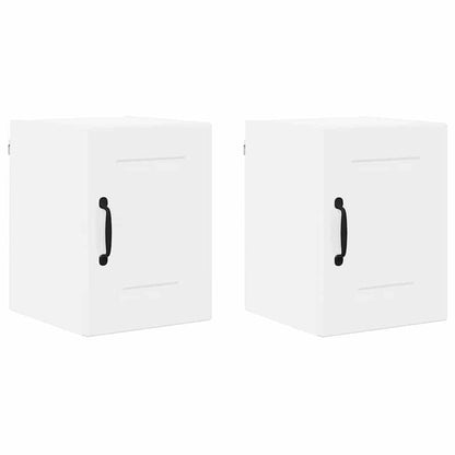 Keukenkast aan de muur 2 pcs Hoogglans wit 30 x 31 x 40 cm