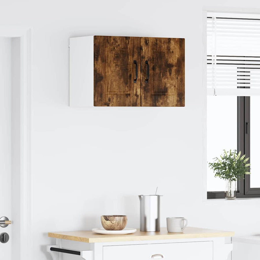 Keukenkast aan de muur met plank Gerookt eiken 30 x 31 x 40 cm