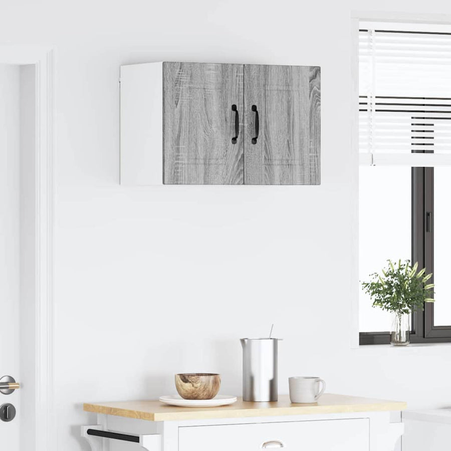 Keukenkast aan de muur met plank Grijs Sonoma 30 x 31 x 40 cm
