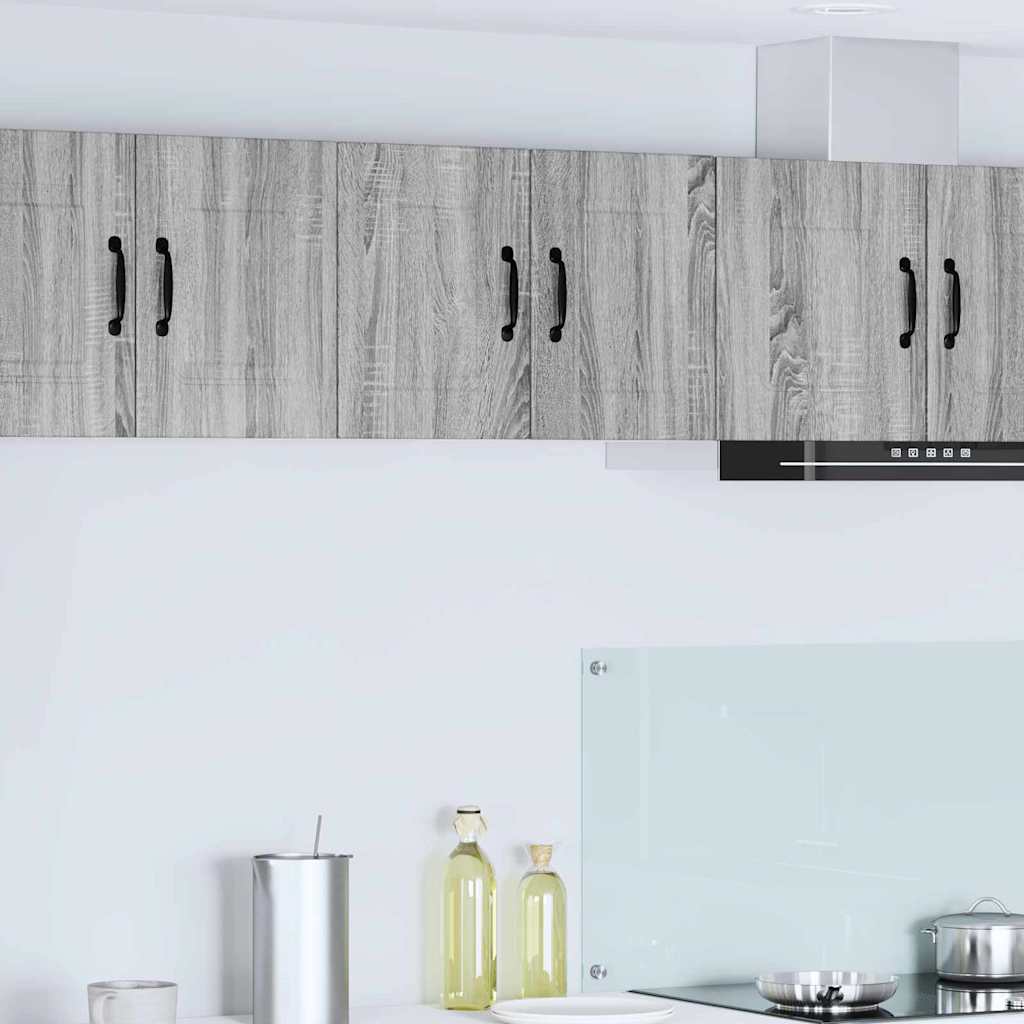Keukenkast aan de muur 2 pcs Grijs Sonoma 30 x 31 x 40 cm