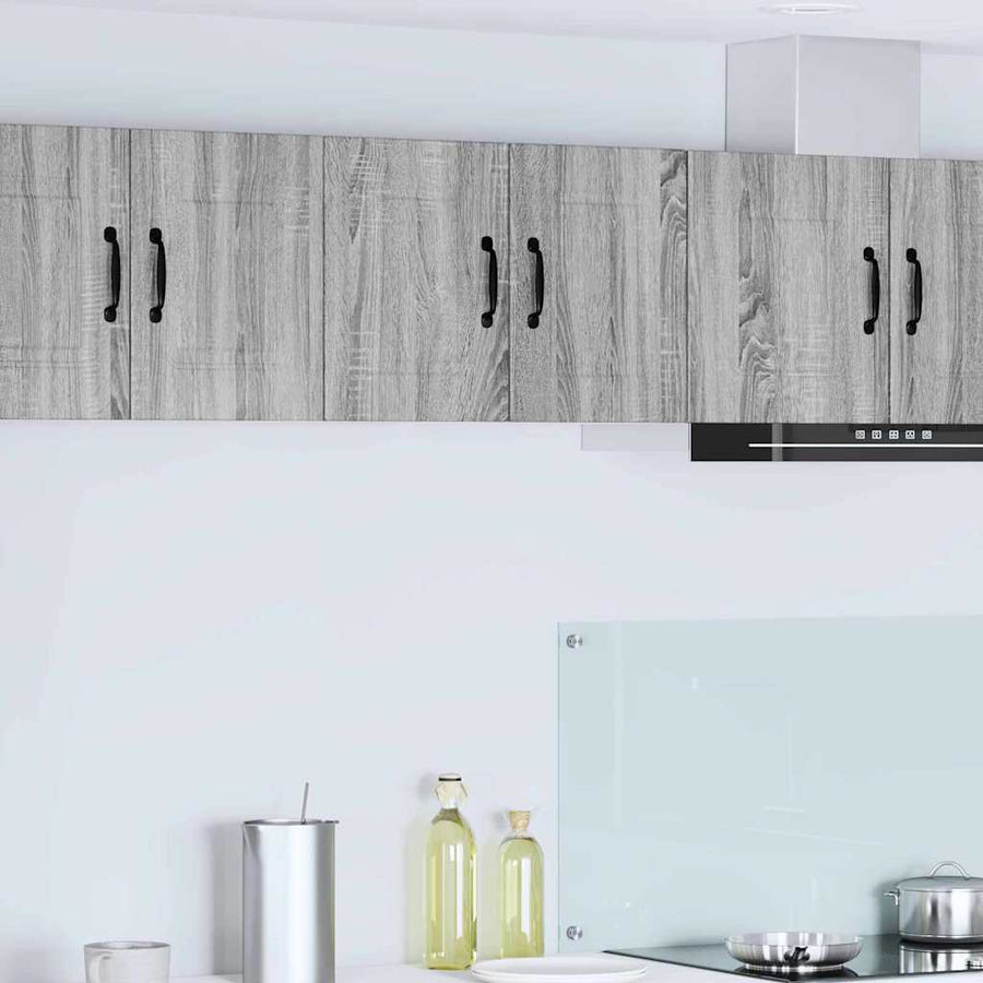 Keukenkast aan de muur 2 pcs Grijs Sonoma 30 x 31 x 40 cm
