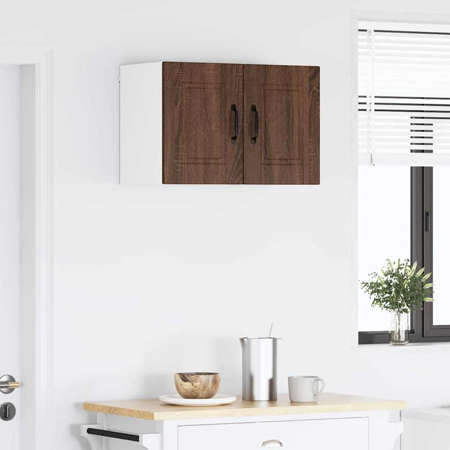 Keukenkast aan de muur 2 pcs Bruin Eiken 30 x 31 x 40 cm