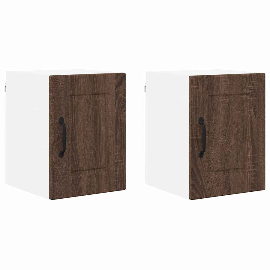 Keukenkast aan de muur 2 pcs Bruin Eiken 30 x 31 x 40 cm