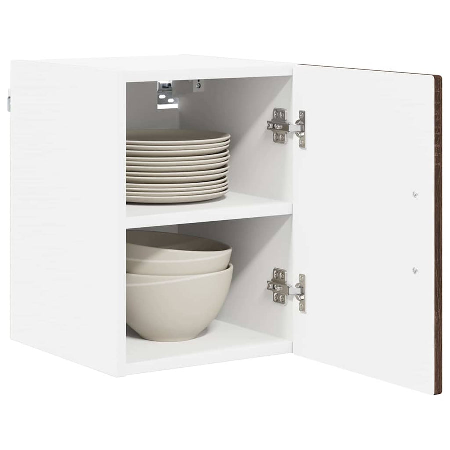 Keukenkast aan de muur 2 pcs Bruin Eiken 30 x 31 x 40 cm