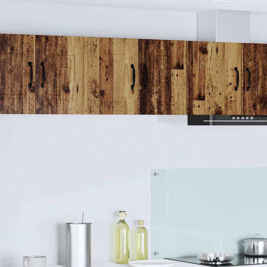 Keukenkast aan de muur met plank 2 pcs Oud Hout 30 x 31 x 40 cm