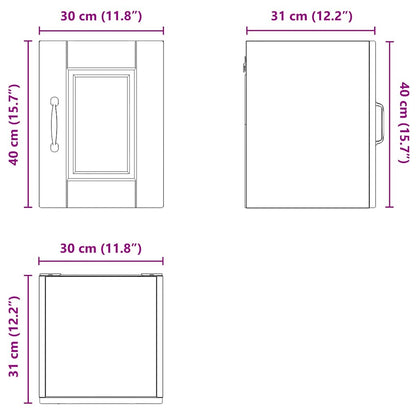 Keukenkast aan de muur 2 pcs Artisan Eiken 30 x 31 x 40 cm