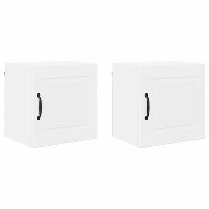 Keukenkast aan de muur 2 pcs Wit 40 x 31 x 40 cm Bewerkt hout