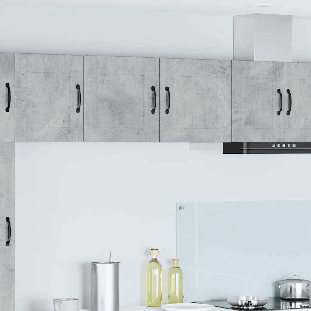 Keukenkast aan de muur 2 pcs Beton Grijs 40 x 31 x 40 cm