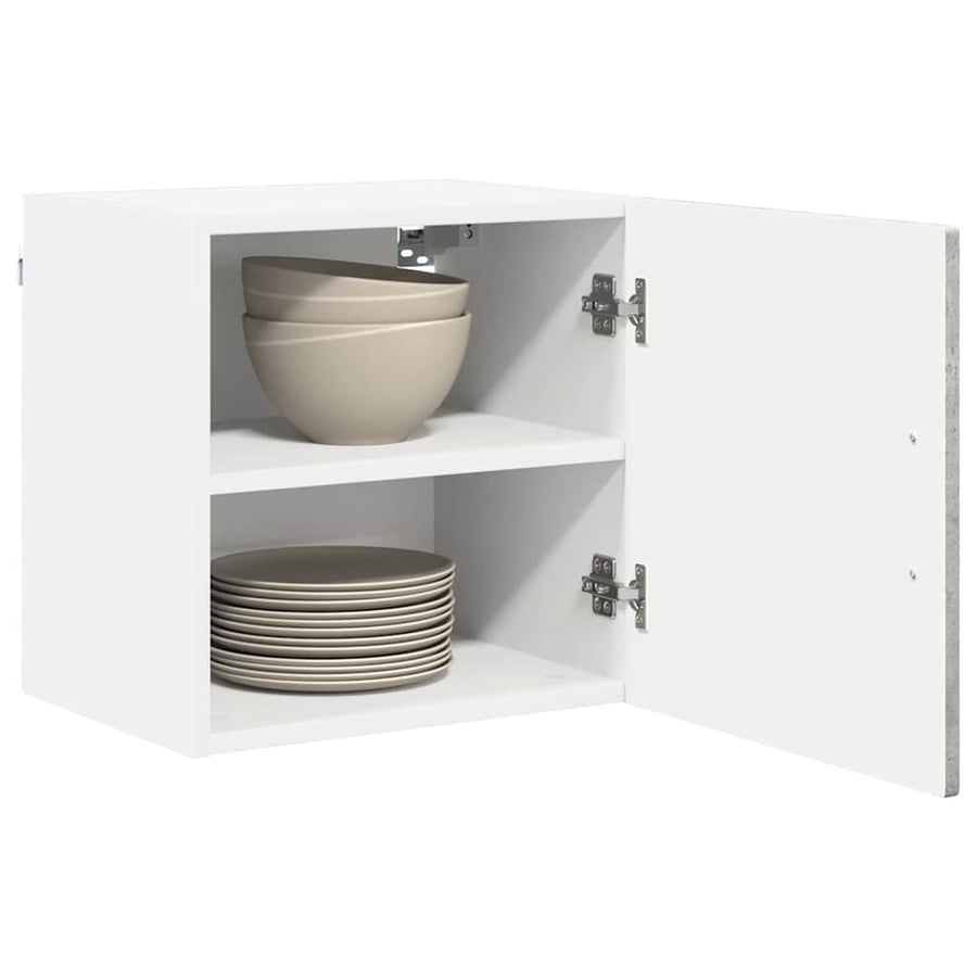 Keukenkast aan de muur 2 pcs Beton Grijs 40 x 31 x 40 cm