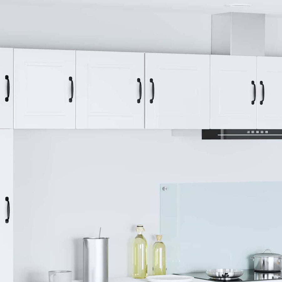 Keukenkast aan de muur 2 pcs Hoogglans wit 40 x 31 x 40 cm