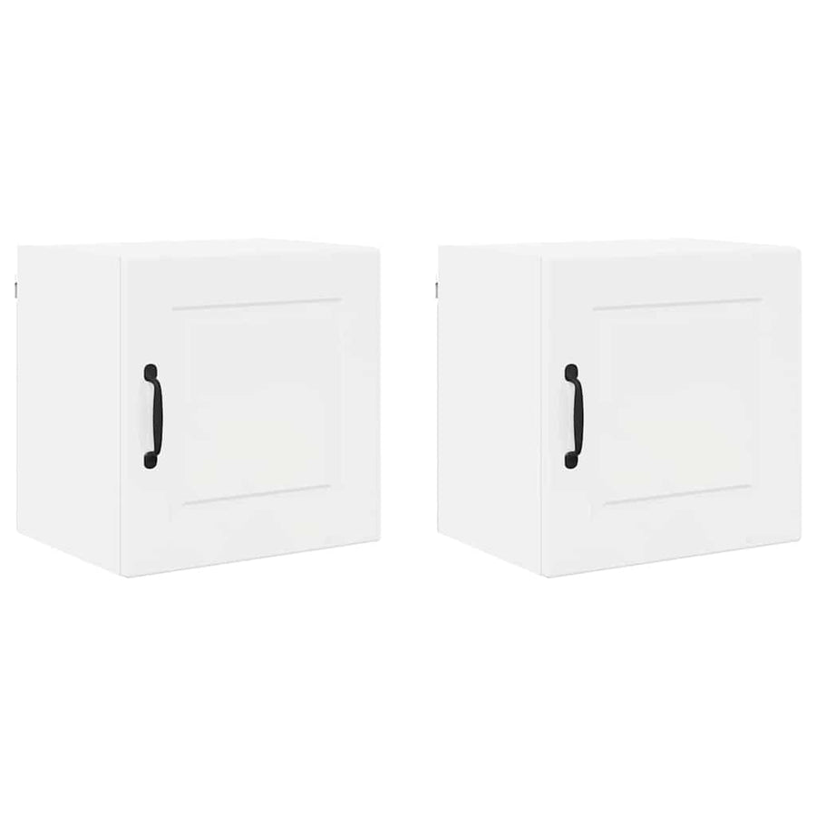 Keukenkast aan de muur 2 pcs Hoogglans wit 40 x 31 x 40 cm