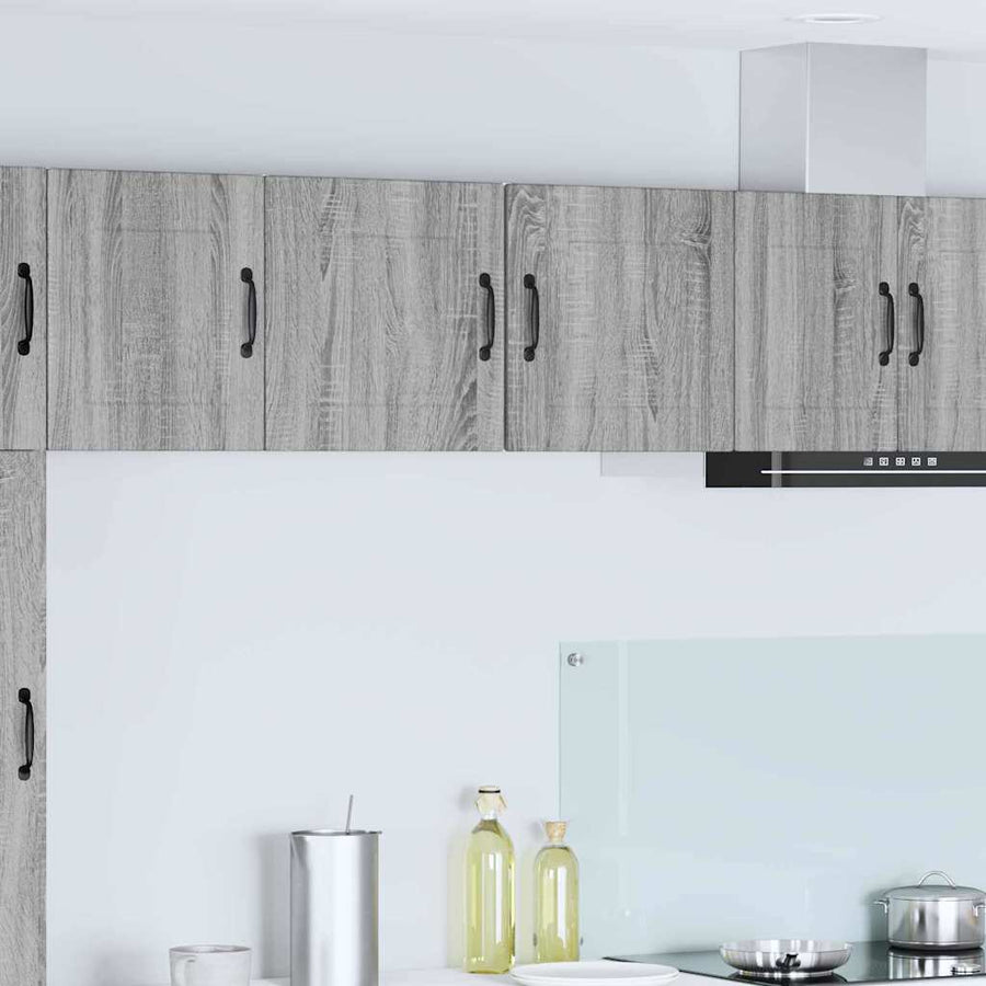 Keukenkast aan de muur met plank Grijs Sonoma 40 x 31 x 40 cm