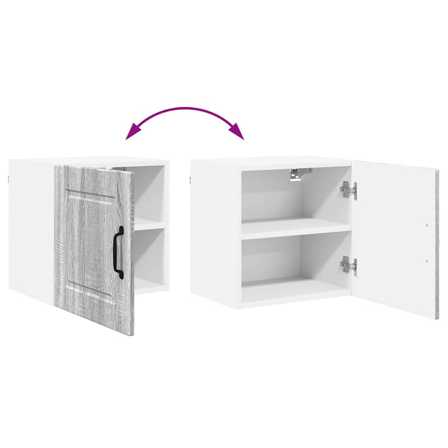 Keukenkast aan de muur met plank Grijs Sonoma 40 x 31 x 40 cm