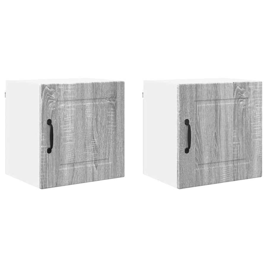 Keukenkast aan de muur 2 pcs Grijs Sonoma 40 x 31 x 40 cm