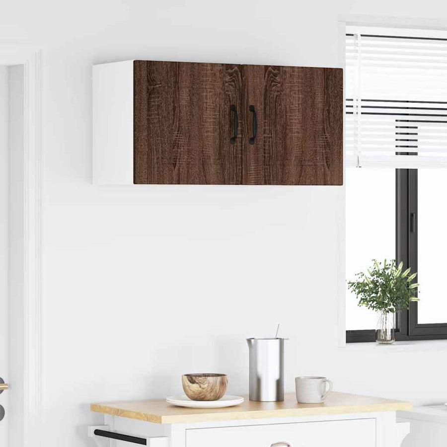 Keukenkast aan de muur Bruin Eiken 40 x 31 x 40 cm Bewerkt hout