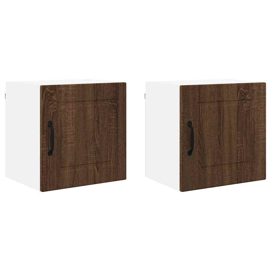 Keukenkast aan de muur 2 pcs Bruin Eiken 40 x 31 x 40 cm