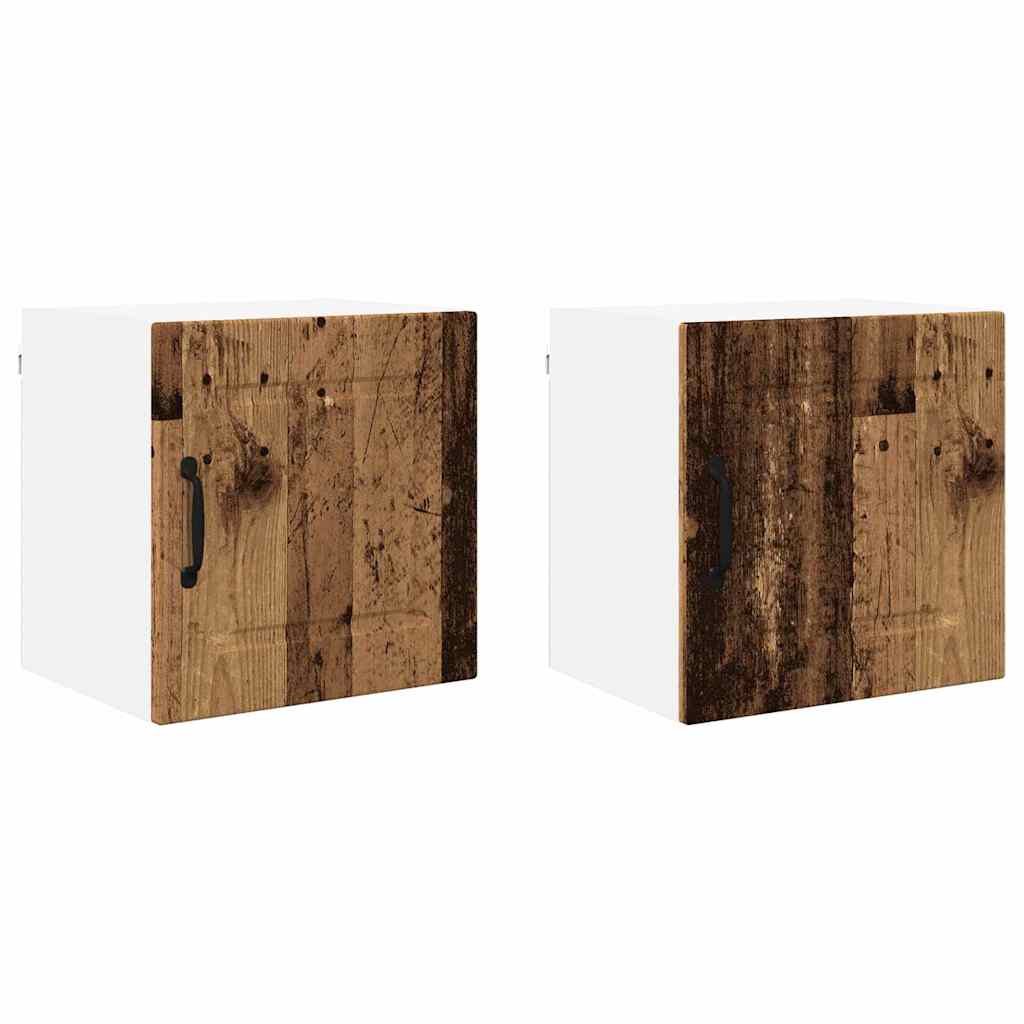 Keukenkast aan de muur met plank 2 pcs Oud Hout 40 x 31 x 40 cm
