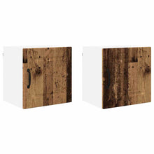 Keukenkast aan de muur met plank 2 pcs Oud Hout 40 x 31 x 40 cm