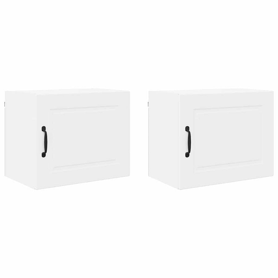 Keukenkast aan de muur 2 pcs Wit 50 x 31 x 40 cm Bewerkt hout