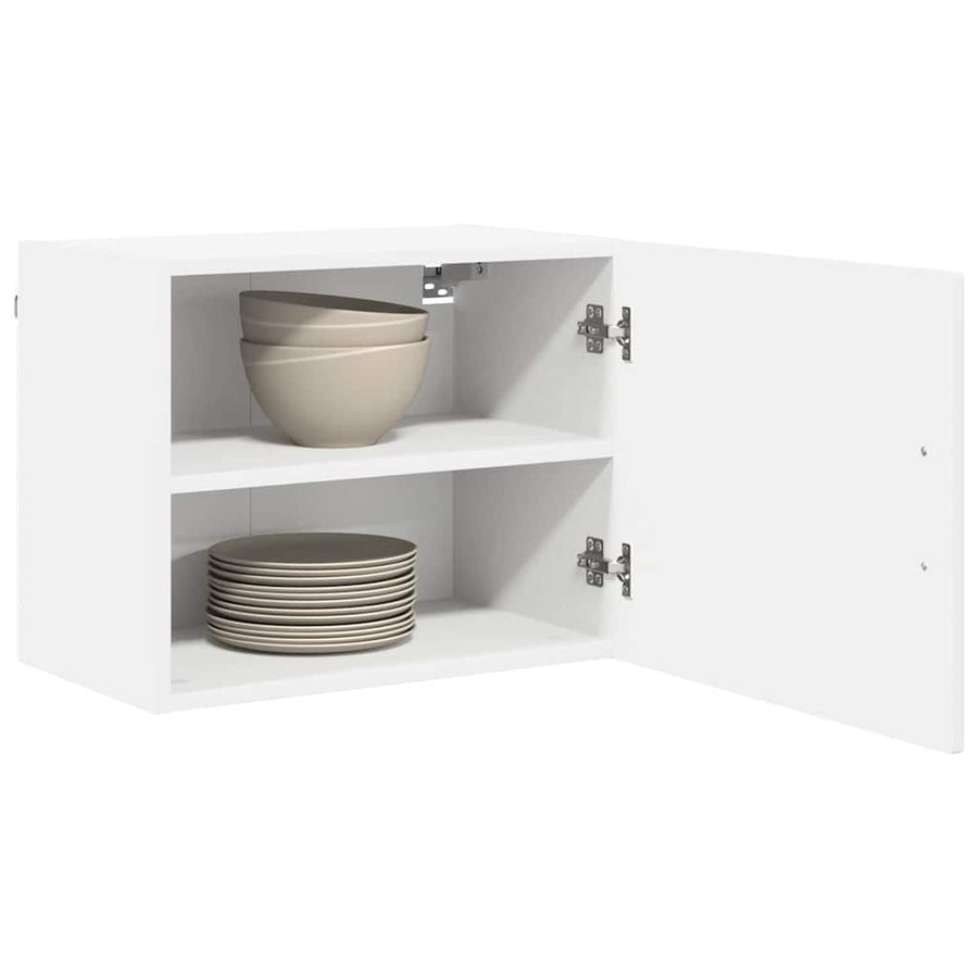 Keukenkast aan de muur 2 pcs Wit 50 x 31 x 40 cm Bewerkt hout