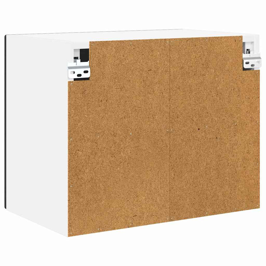 Keukenkast aan de muur Zwart 50 x 31 x 40 cm Bewerkt hout