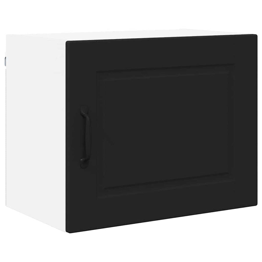 Keukenkast aan de muur 2 pcs Zwart 50 x 31 x 40 cm Bewerkt hout