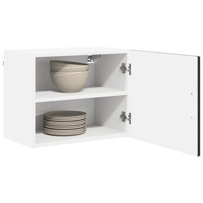 Keukenkast aan de muur 2 pcs Zwart 50 x 31 x 40 cm Bewerkt hout